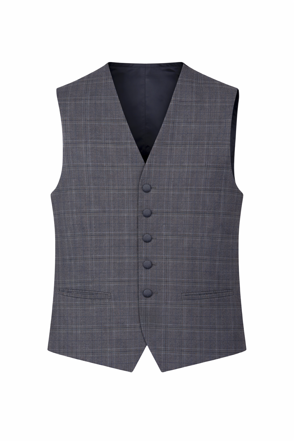 Grey Check 3 Piece Suit | Modern Fit | Jacket, Trousers & Waistcoat