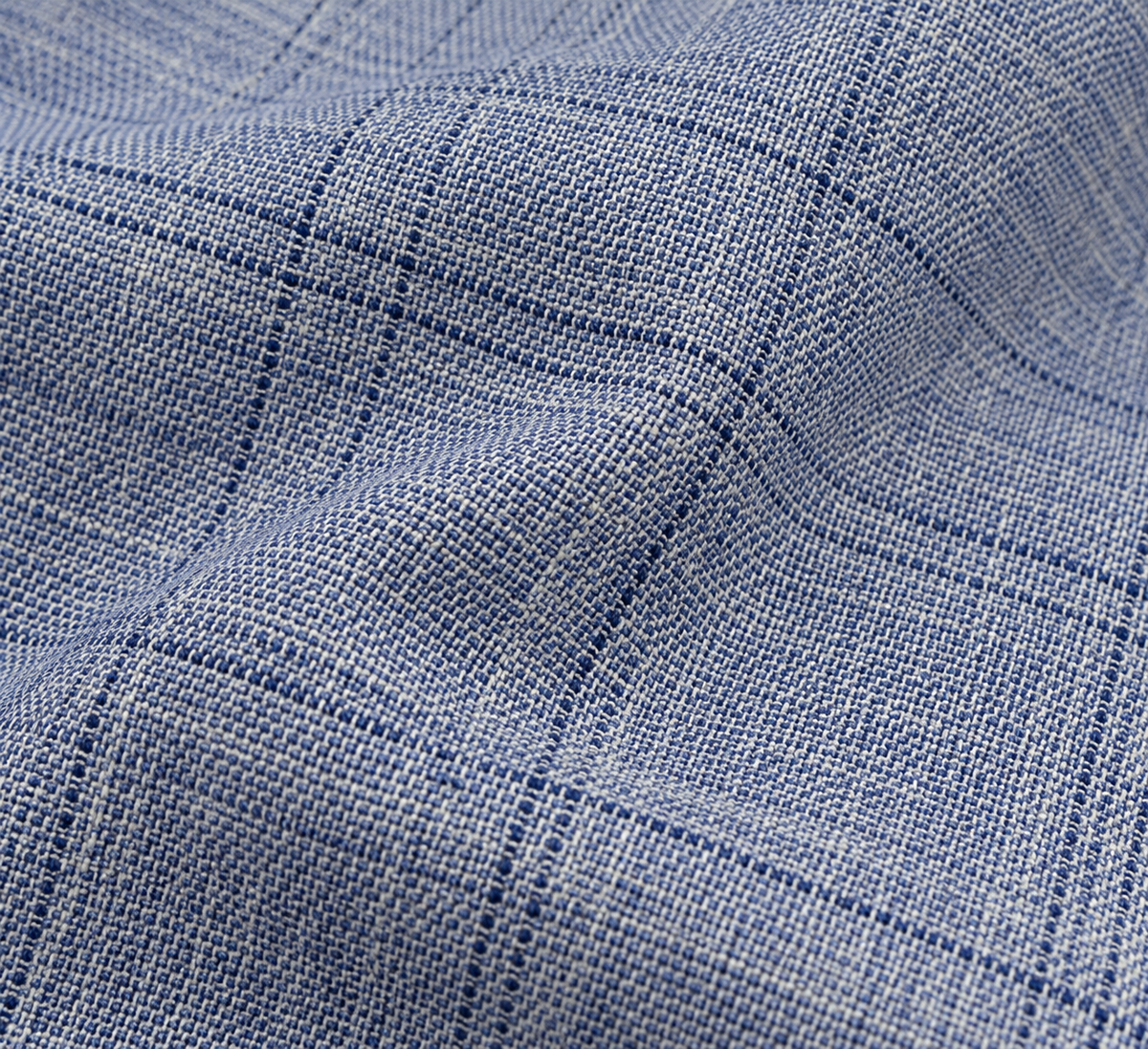 Light Blue Checked Blazer | Tailored Fit Smart Casual Sports Jacket | Seine Blue