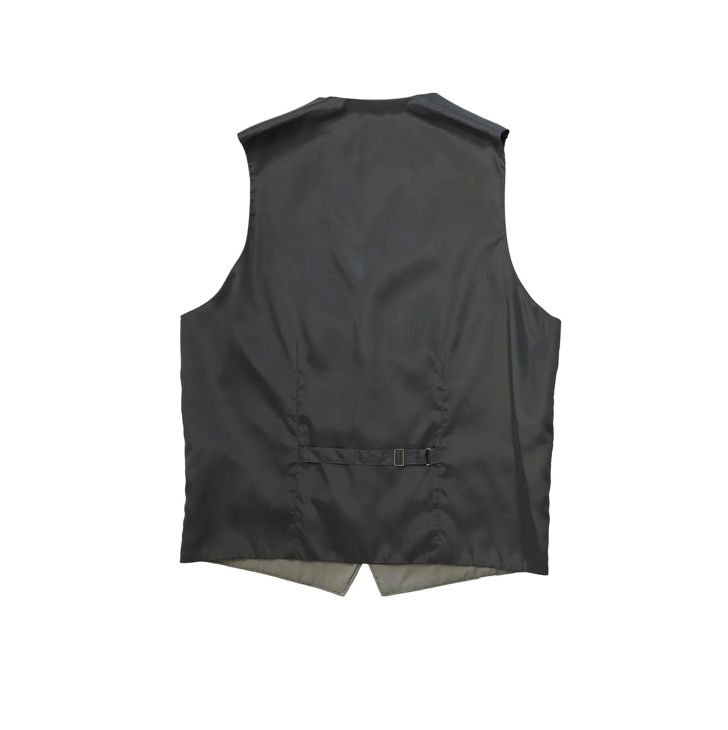 Black 3 Piece Herringbone Tailcoat Suit with Pinstripe Trousers & Grey Waistcoat