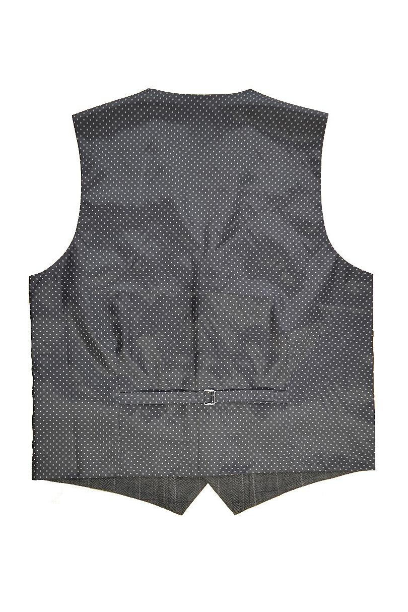 Chocolate Brown Tweed Check Waistcoat