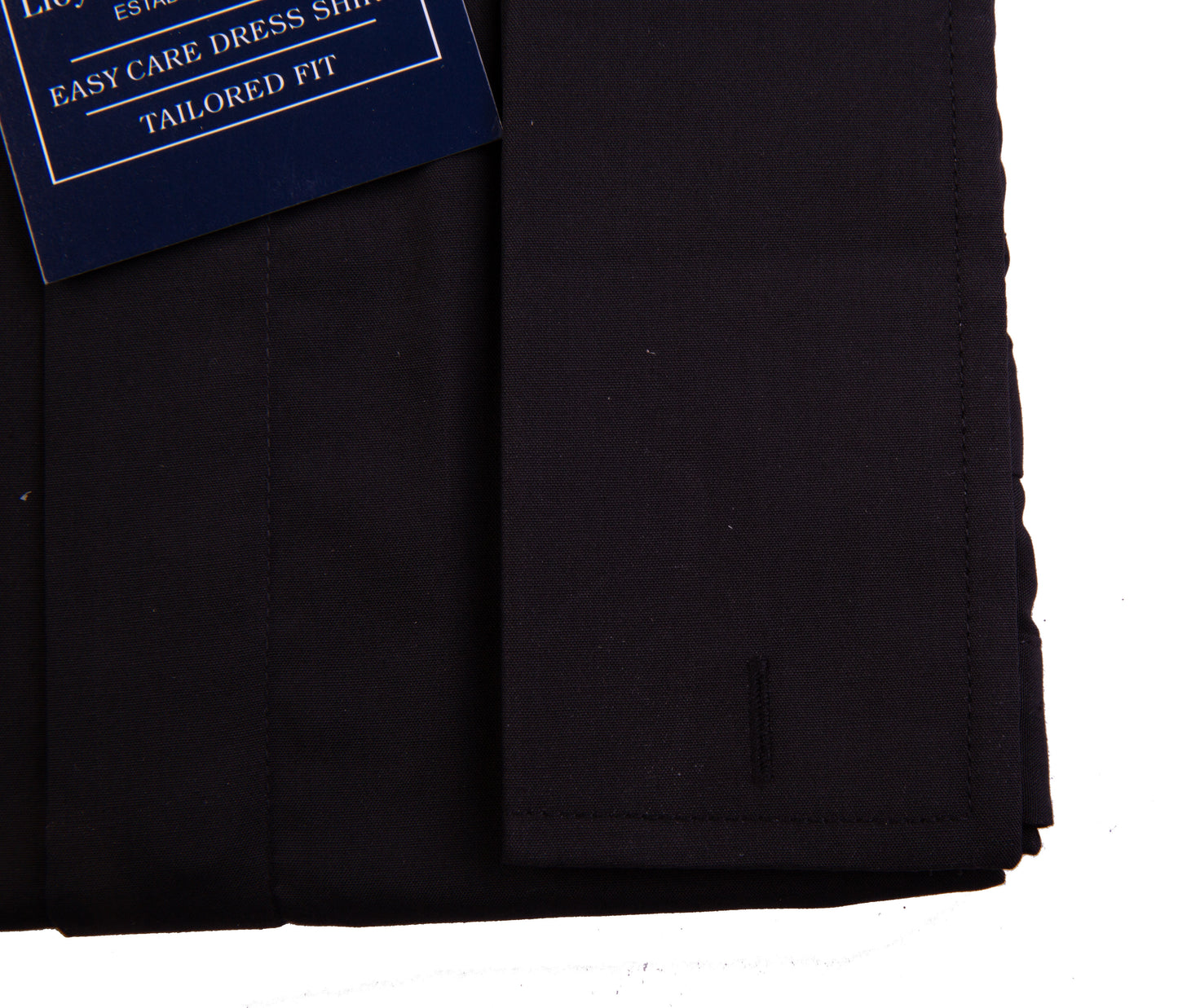 Men's Black Wing Collar Tailored Fit Cotton Dress Shirt