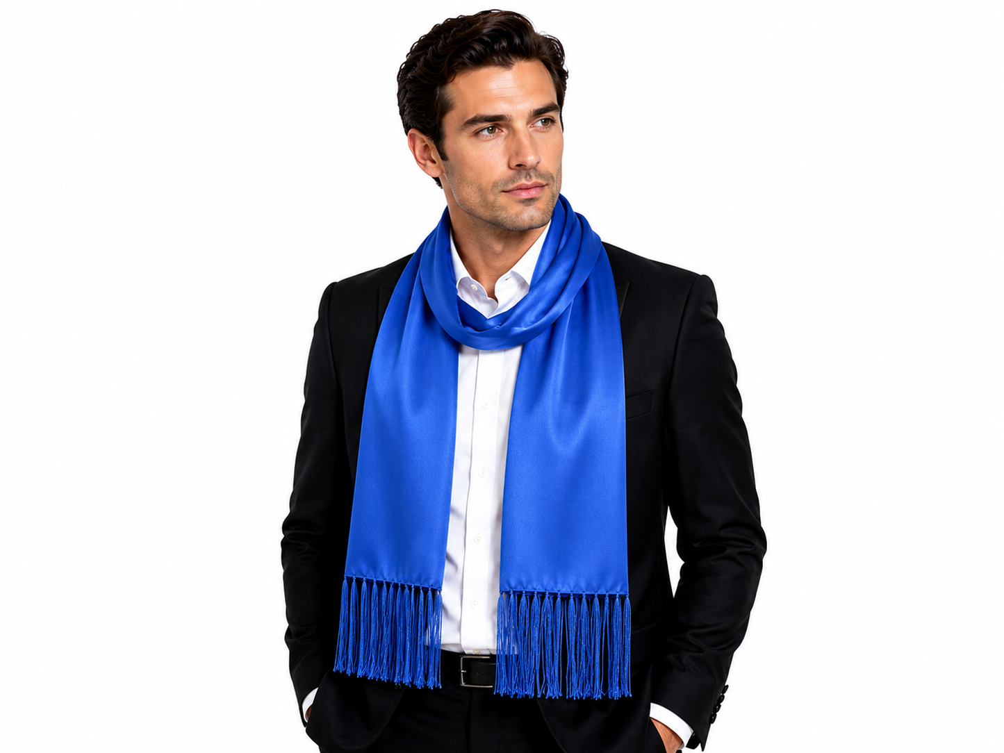 Royal Blue Formal Dress Scarf