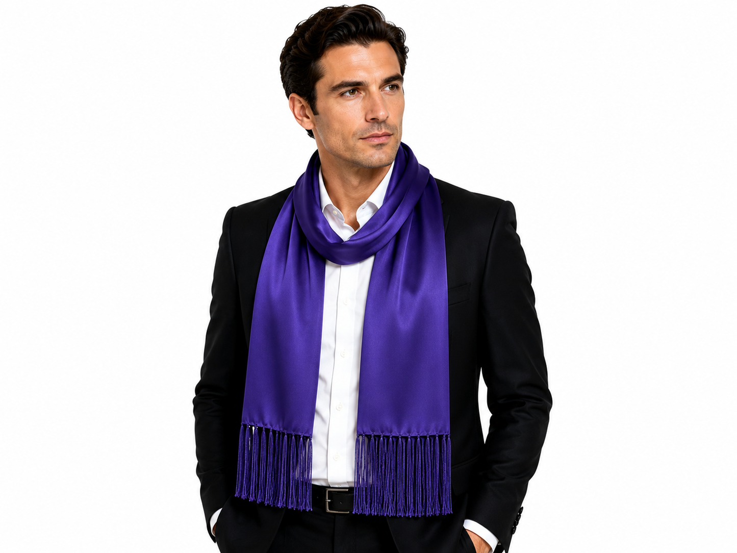 Royal Purple Formal Dress Scarf