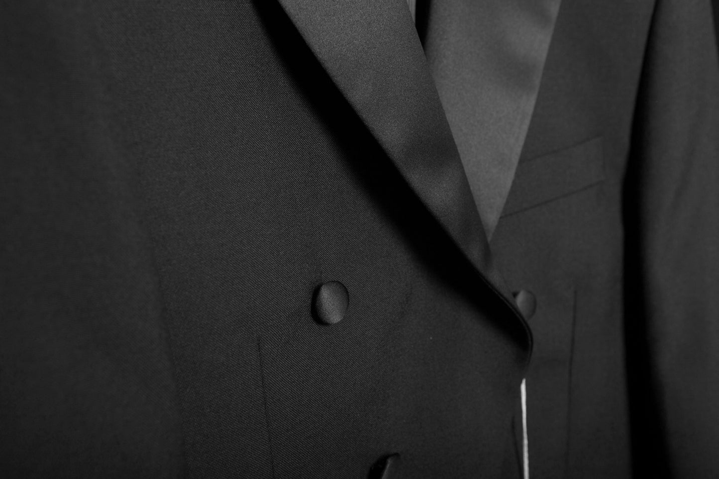 White Tie Tailcoat Black Jacket Evening Double Breasted