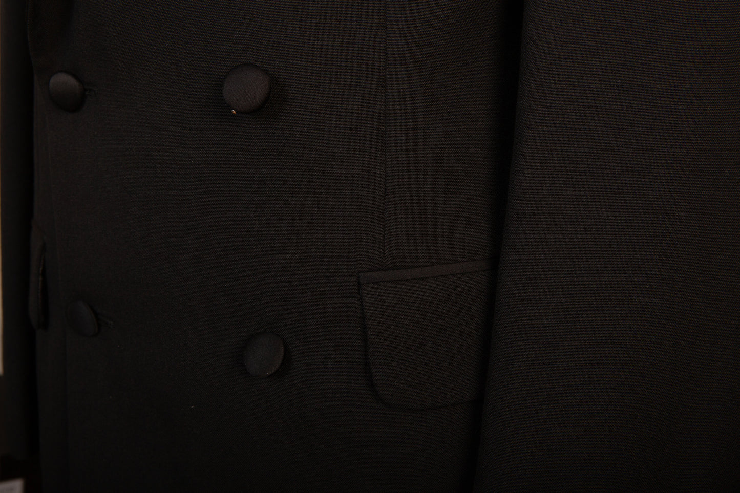 Black Double Breasted Tuxedo Dinner Jacket