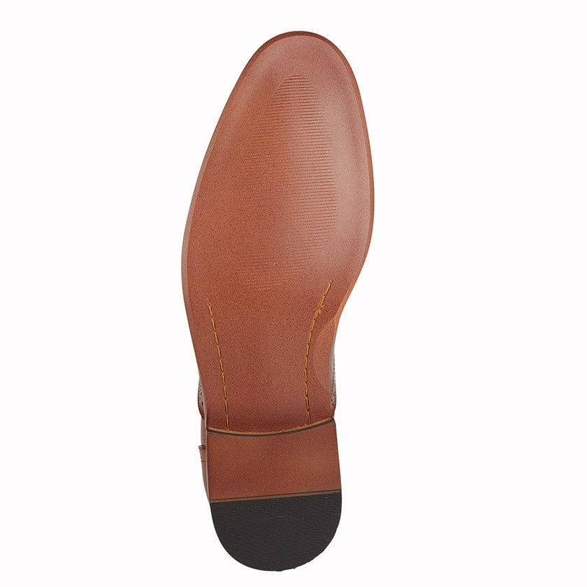 Mid Brown Capped Lace Oxford Brogue Shoe