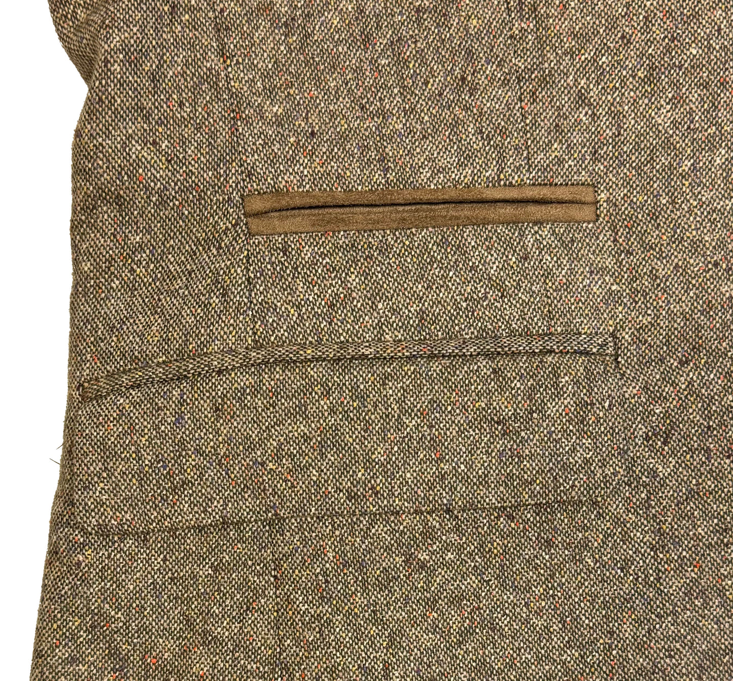 Men's Beige Tweed Wool Cotton Jacket