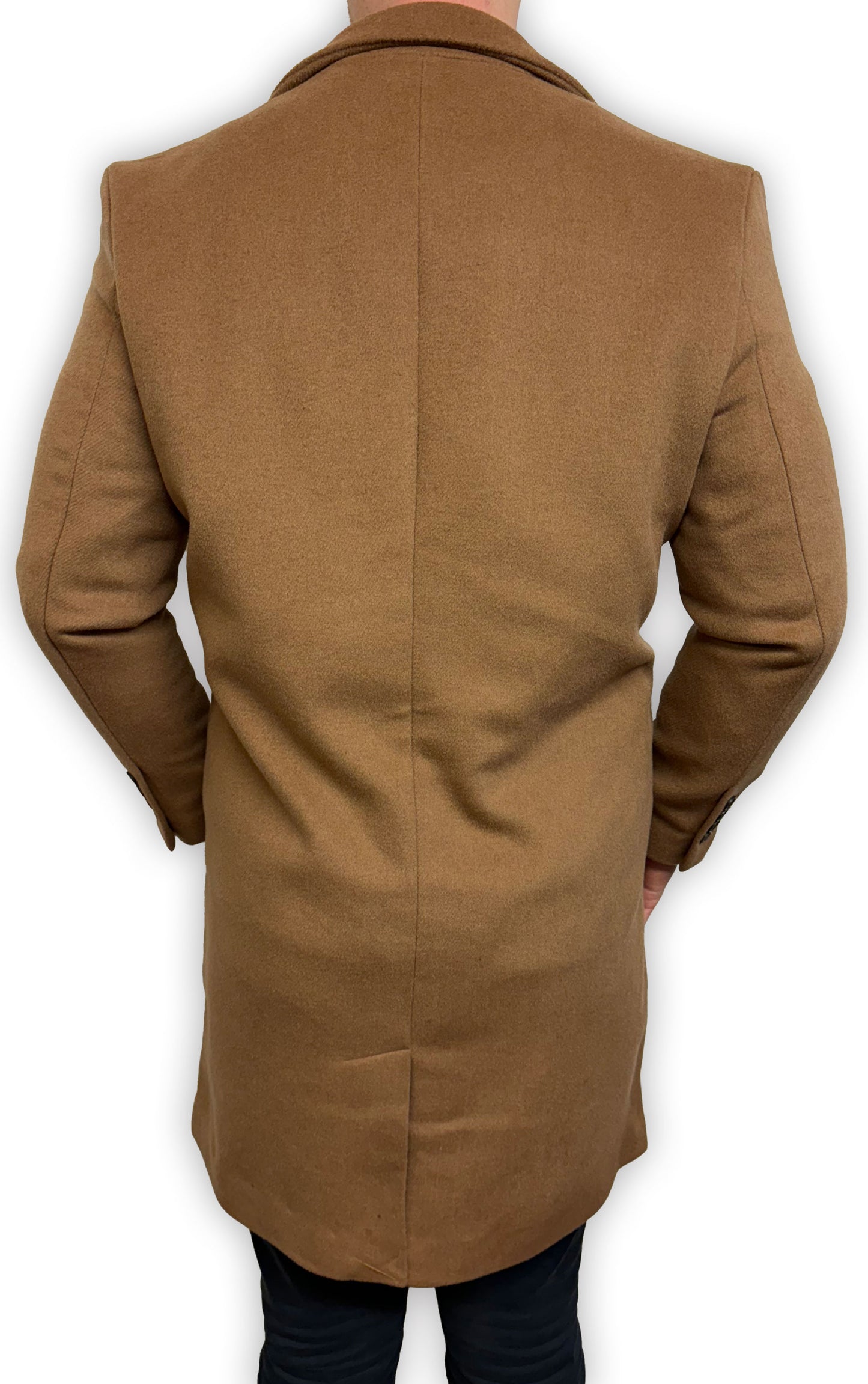 Tan Overcoat Covert Winter Coat - Brand New