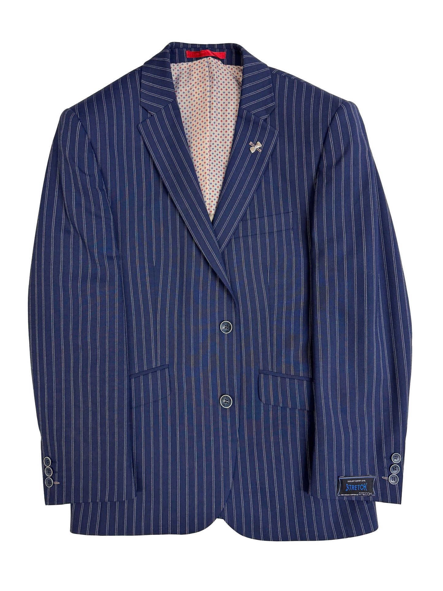 Men's Navy Boating Jacket Pinstripe Stripe Blazer