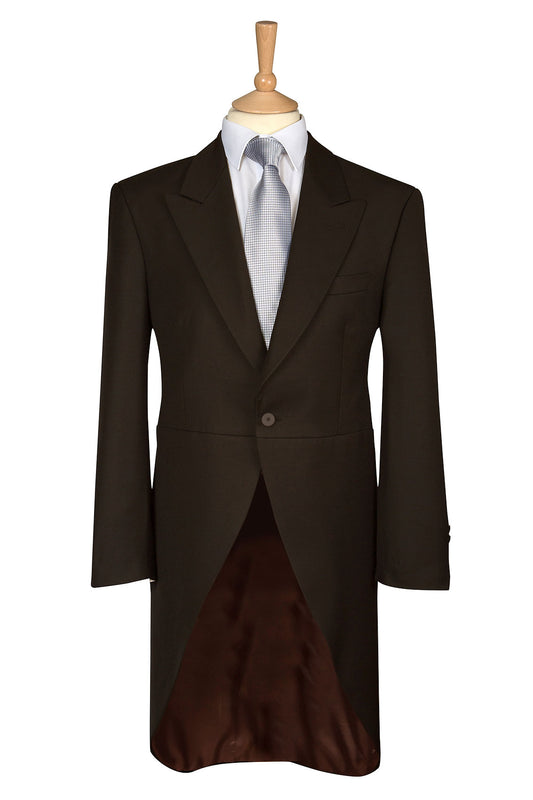 Brown Tailcoat Morning Wool Jacket