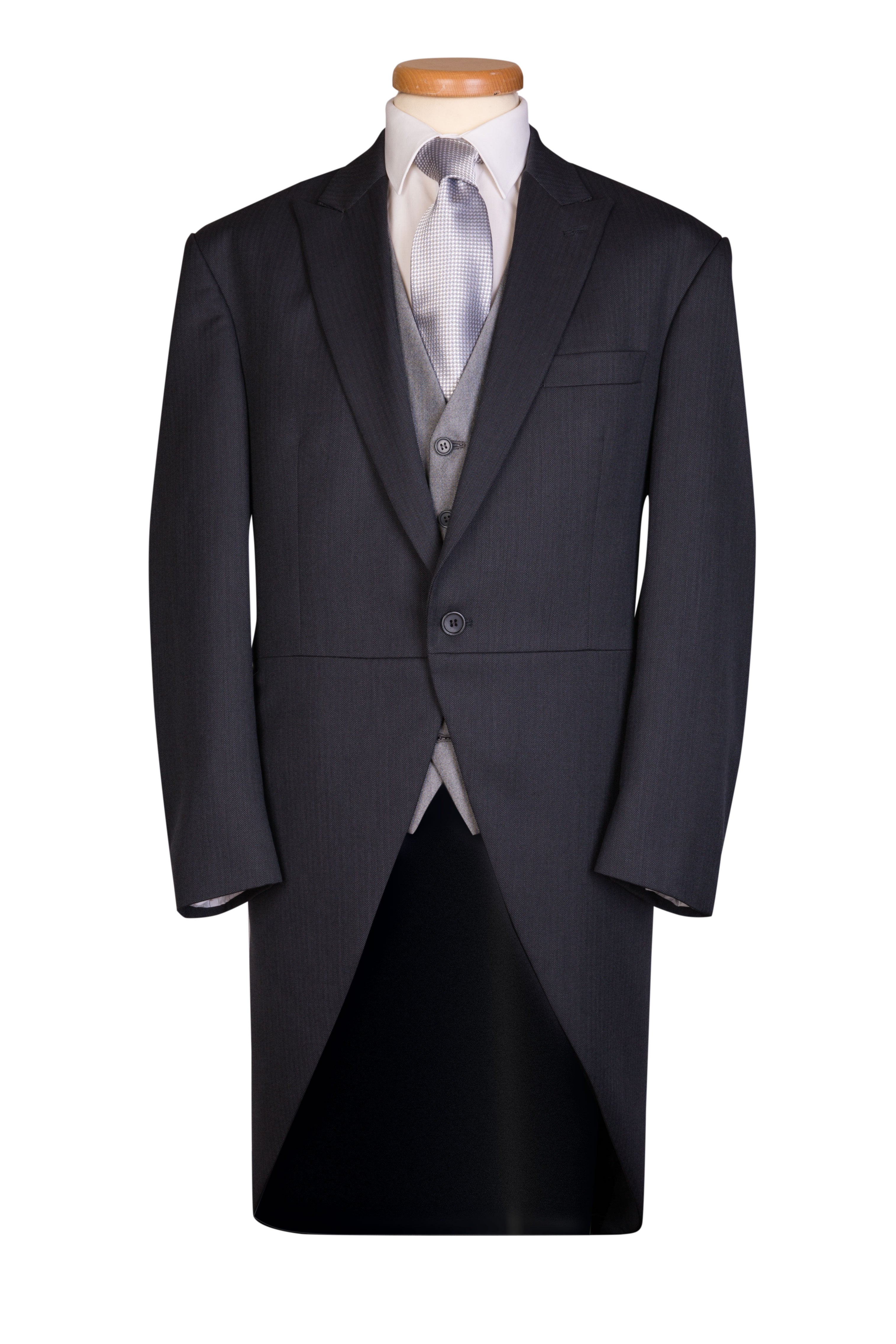 Charcoal Grey Wedding Tailcoat Jacket Ex Hire Richard Paul Menswear
