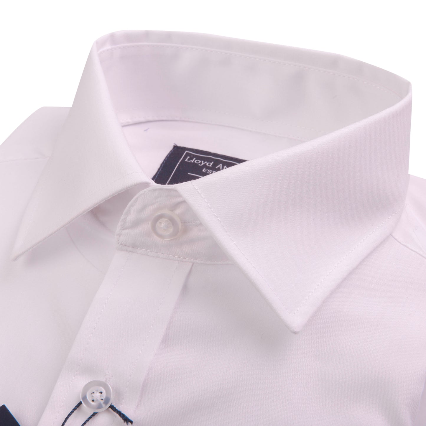 White Short Sleeve Shirt with Regular Collar - Brand New