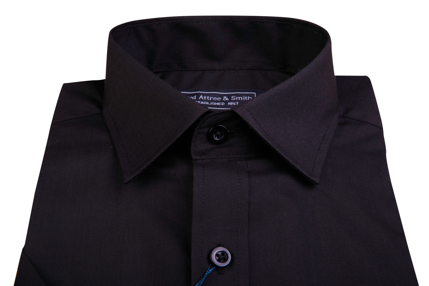 Black Short Sleeve Tailored Fit Shirt - Brand New