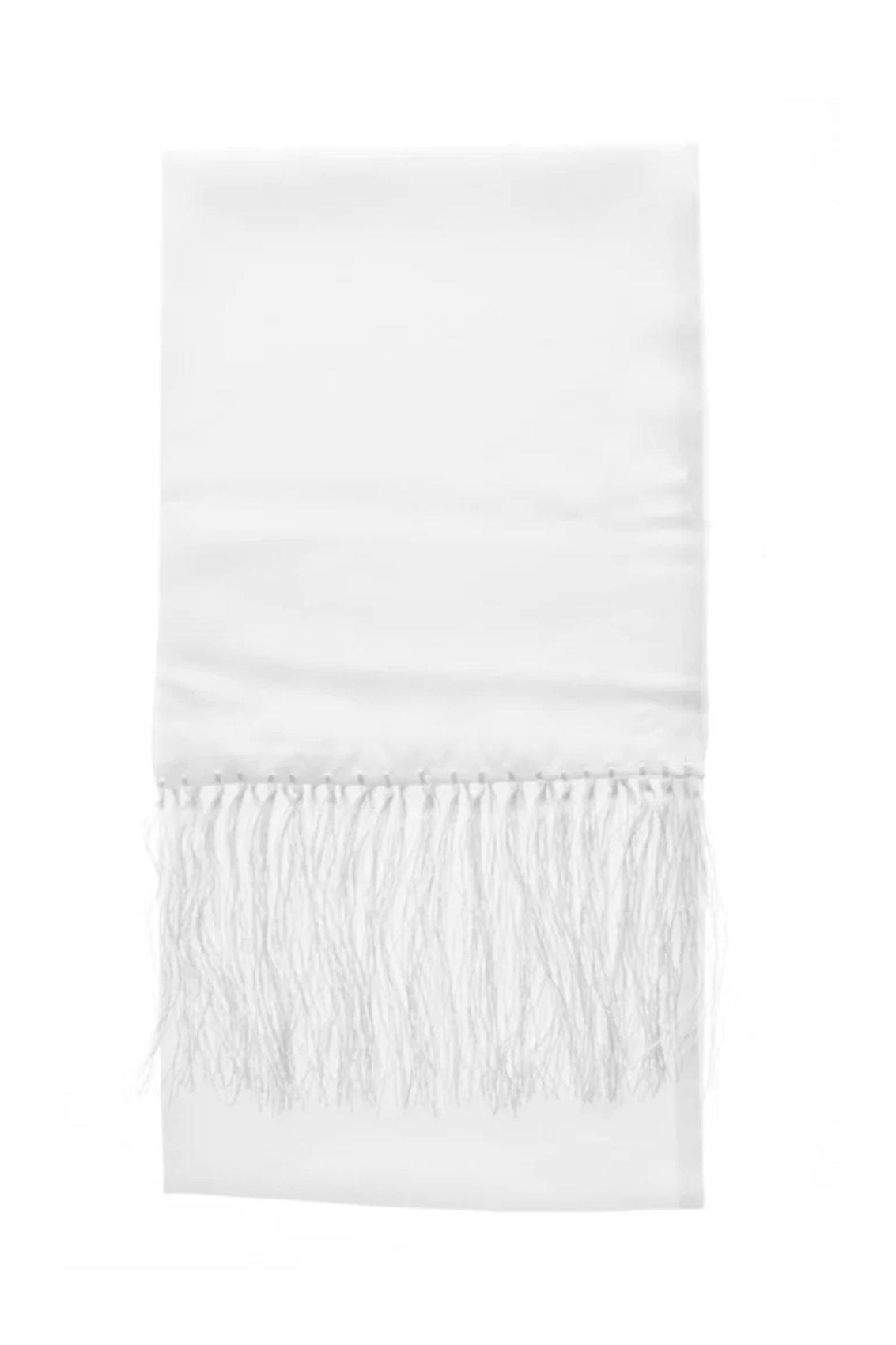 White Dress Scarf Silk - Brand New