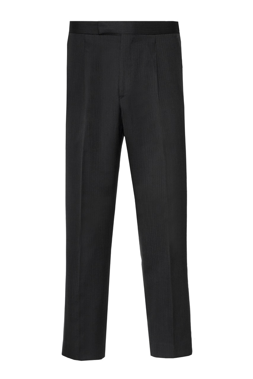 Grey Herringbone 2 Piece Suit | 100% Wool | Jacket & Trouser