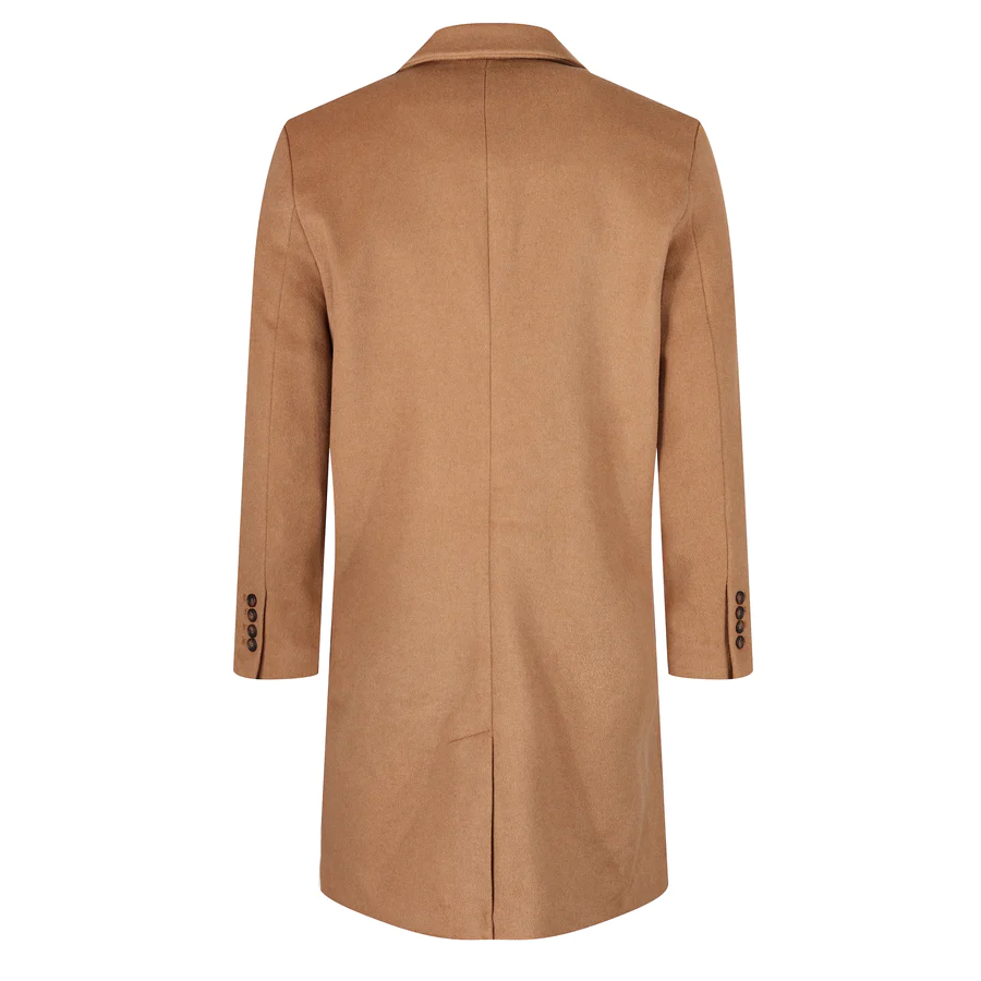 Tan Overcoat Covert Winter Coat - Brand New