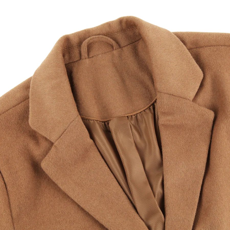 Tan Overcoat Covert Winter Coat - Brand New