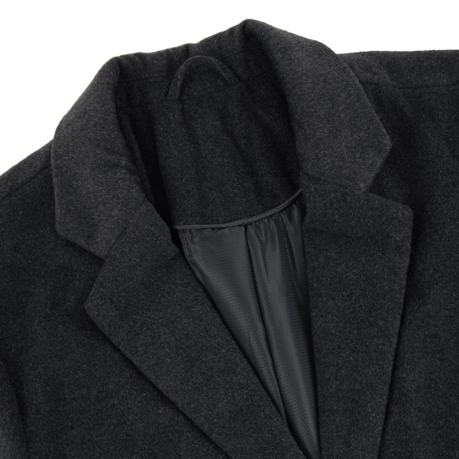 Charcoal Grey Overcoat Covert Winter Coat - Brand New