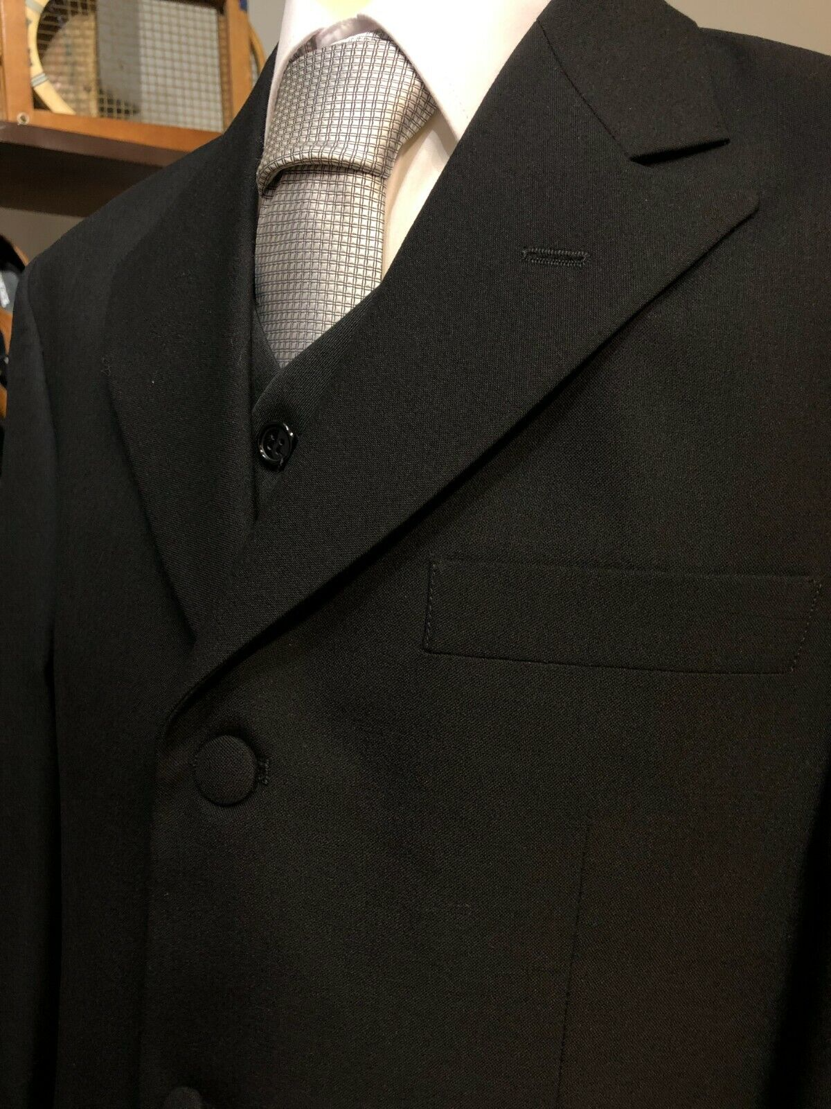 Black Prince Edward Jacket (Plain) - Brand New