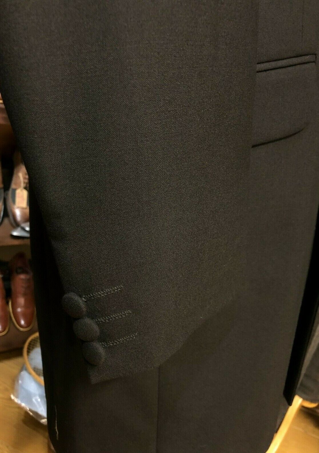 Black Prince Edward Jacket (Plain) - Brand New