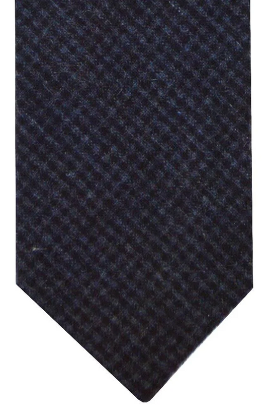 Grey Navy Tweed Tie - Brand New