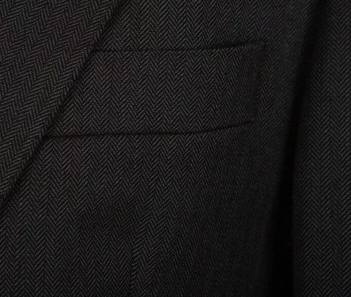 Grey Prince Edward Jacket Herringbone Wool