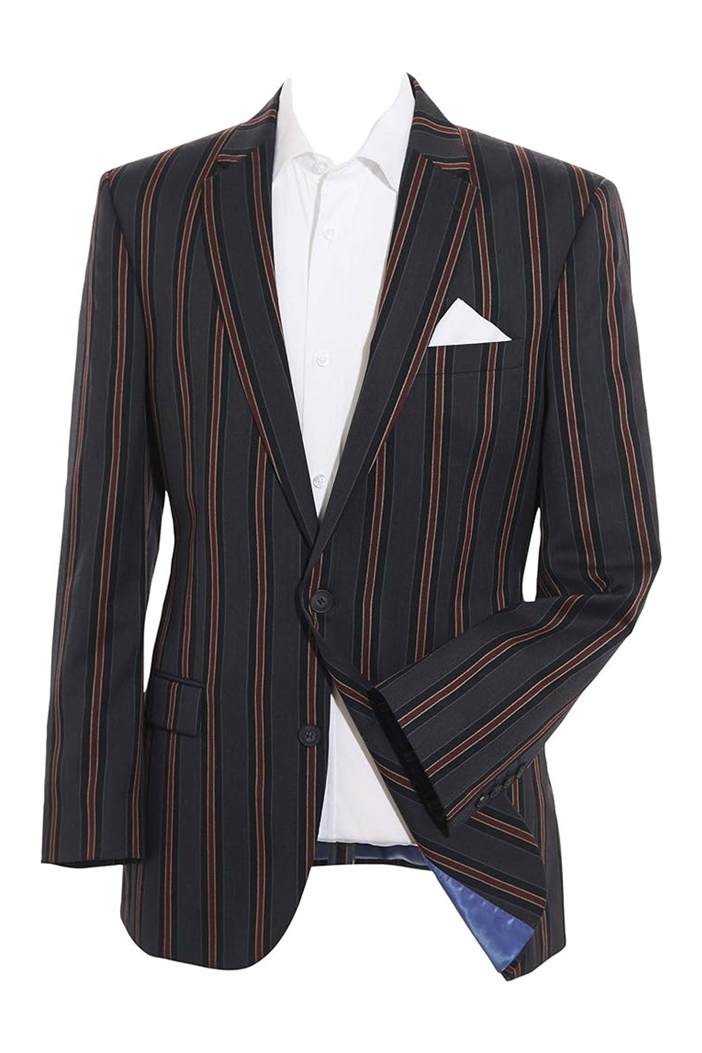 Navy Stripe Boating Jacket Navy Wool Striped Blazer Henley Regatta - Brand New