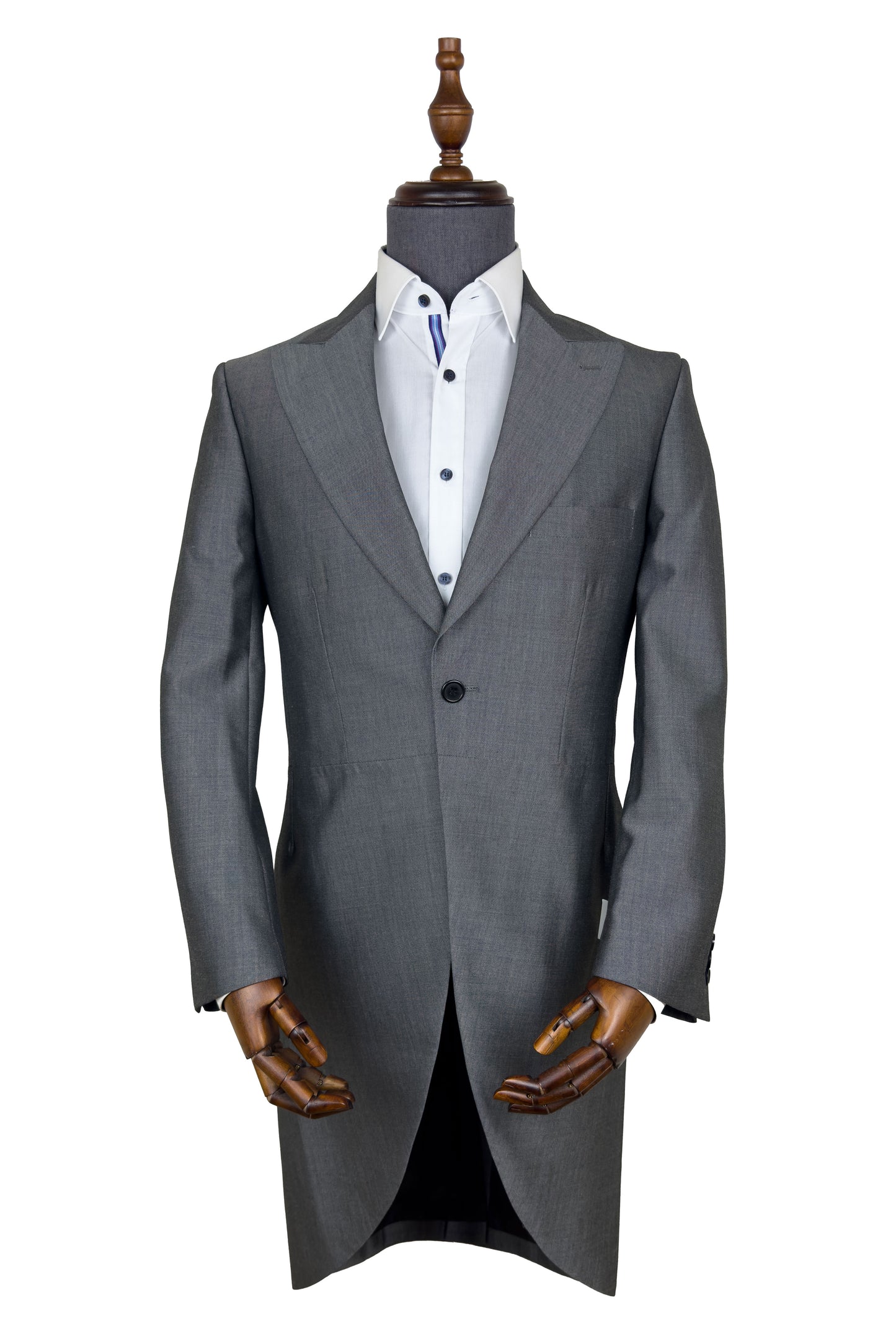 Silver Grey Mohair Wool Tailcoat Jacket