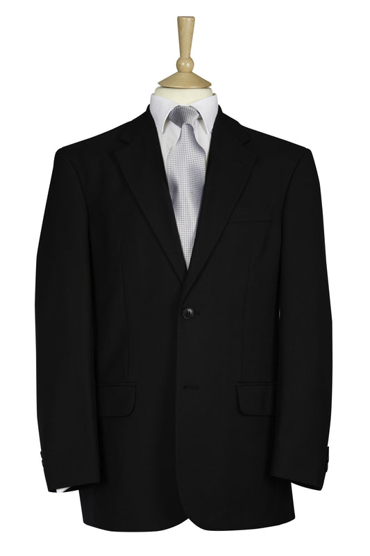 Black Masonic Jacket Blazer Plain Single Breasted