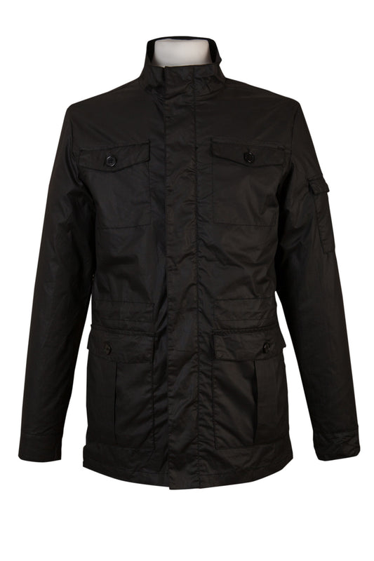 casual black utility military jacket coat mens every day