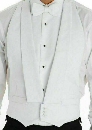 White Cotton Marcella Waistcoat - Brand New