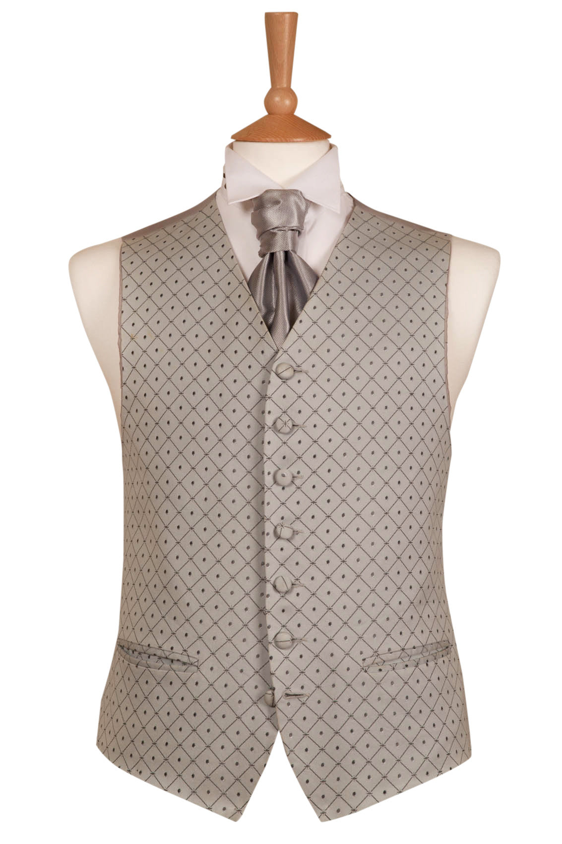 Silver hot sale wedding waistcoat