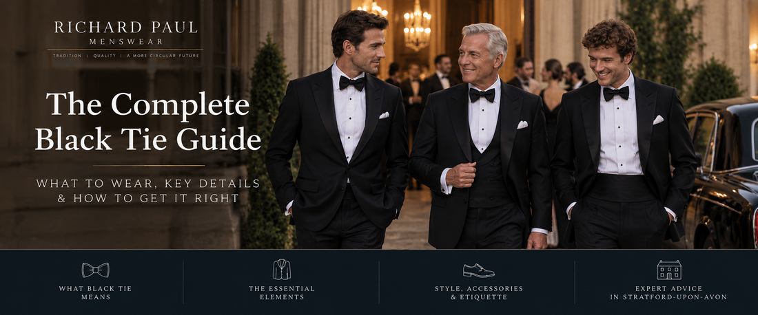 Men’s Black Tie Guide | What to Wear | Richard Paul Menswear