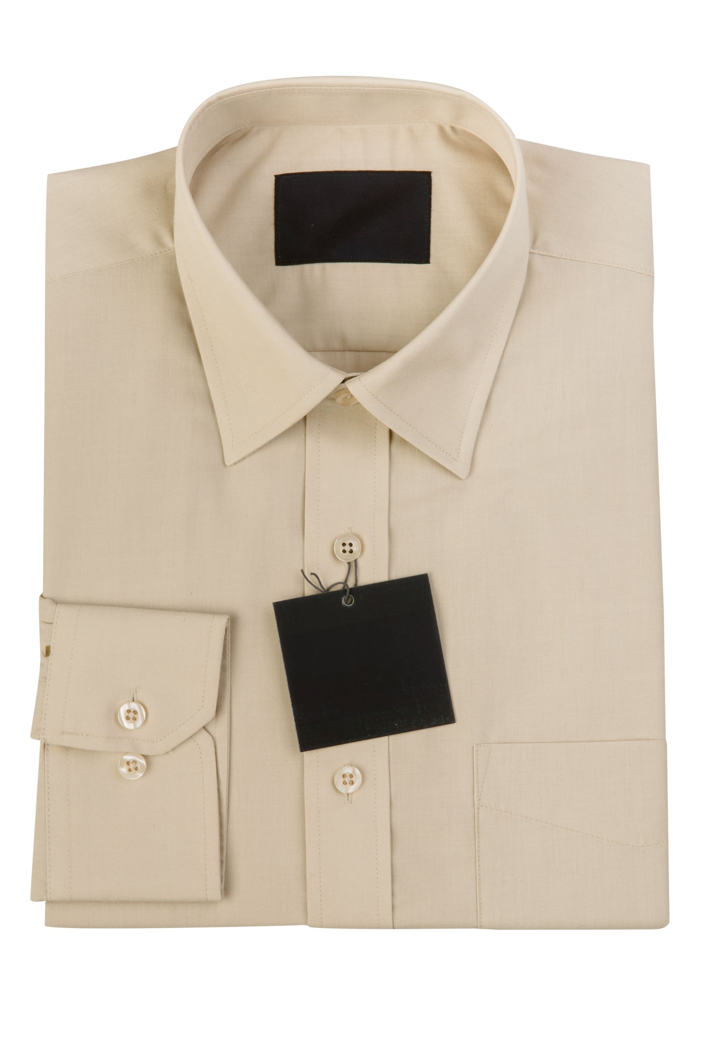 Men's Ecru Beige Formal Cotton Shirt