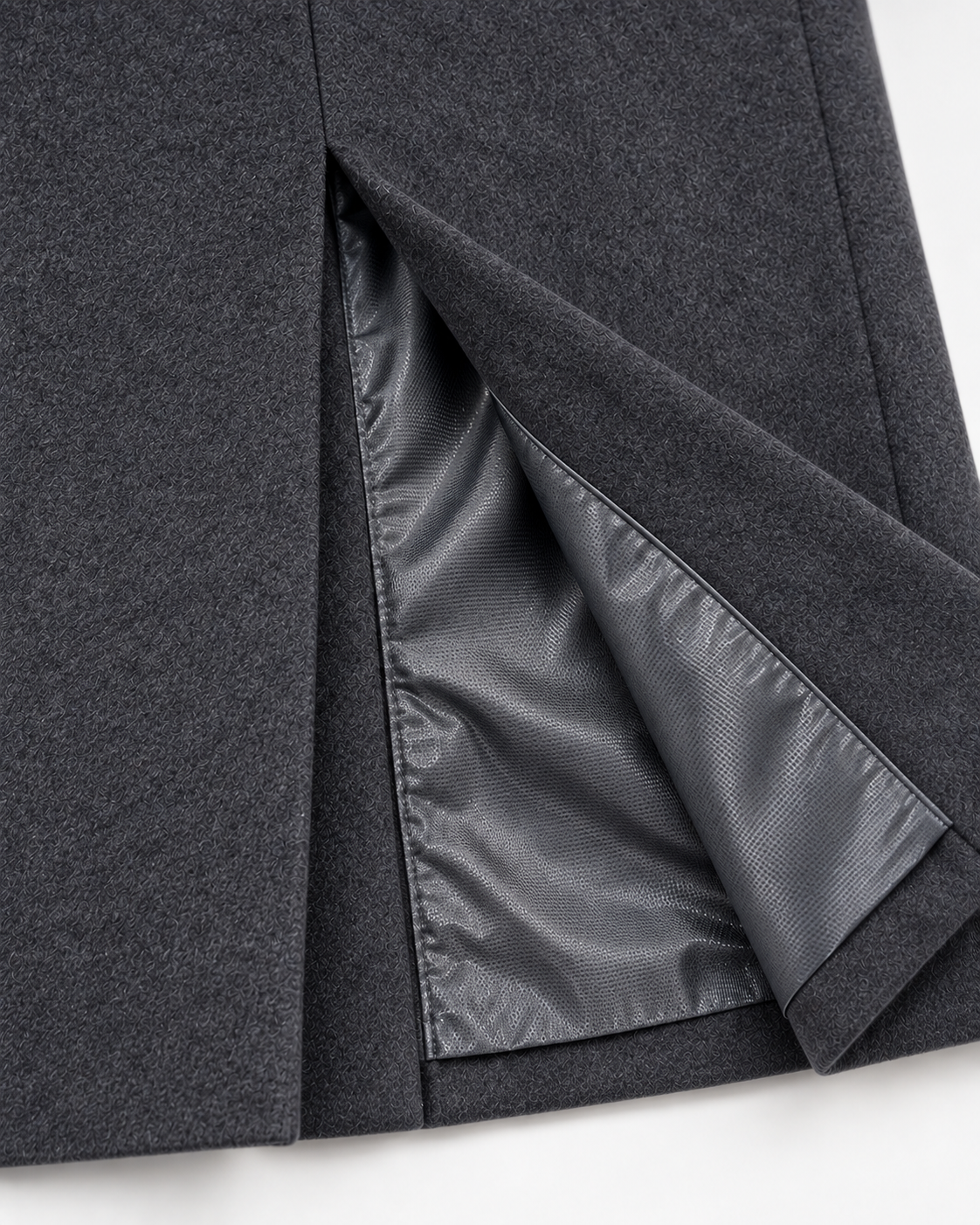 Men’s Charcoal Grey Wool Blend Overcoat | Knee Length Tailored Coat
