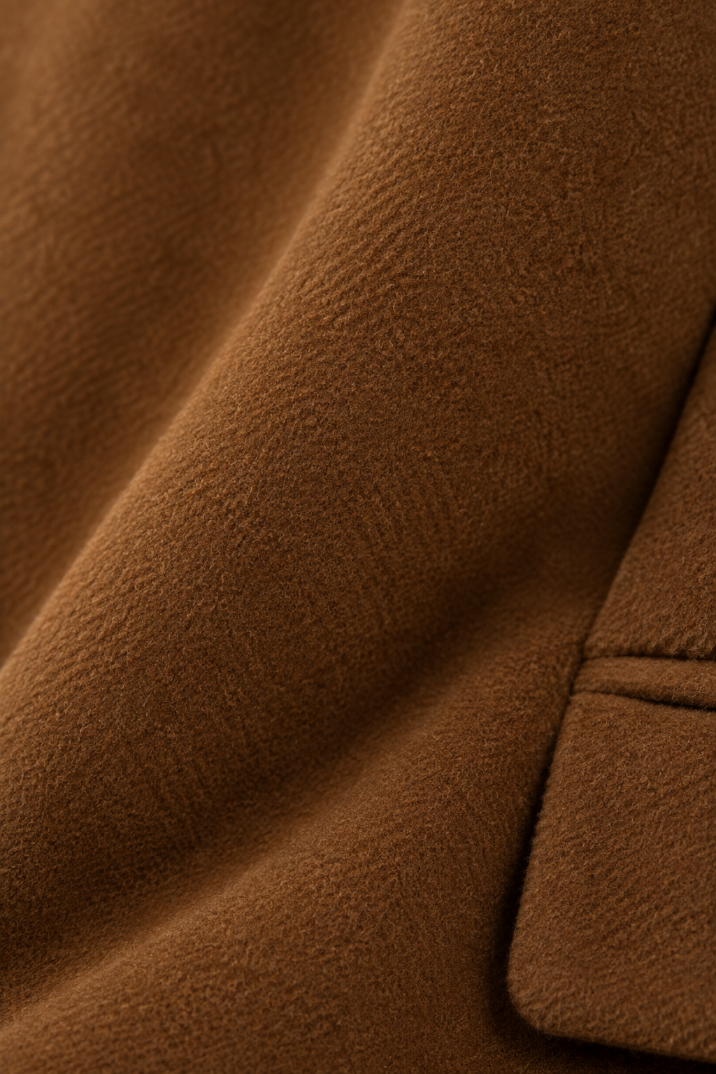 Ted Baker Camel Tan Wool Overcoat | Knee Length Long Winter Coat