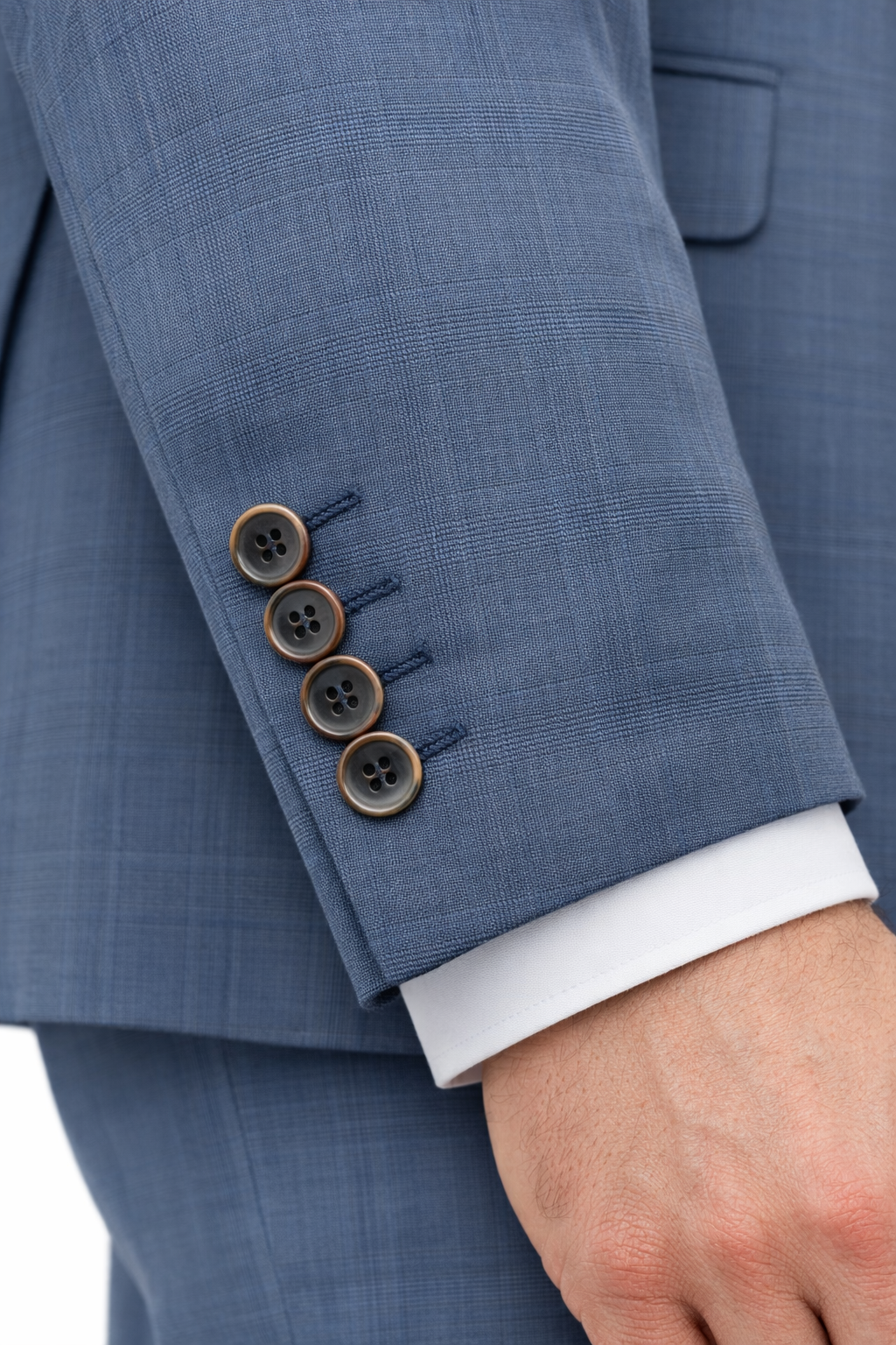 Blue Check 3 Piece Suit | Modern Fit | Jacket, Trousers & Waistcoat