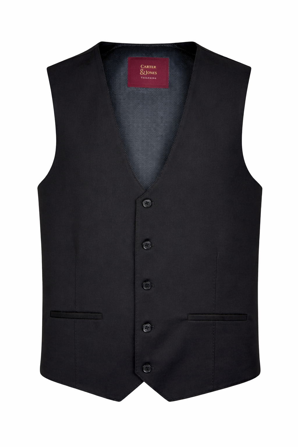 Black 3 Piece Tuxedo Tailored Fit Dinner Suit | Jacket, Waistcoat & Trousers | Edina