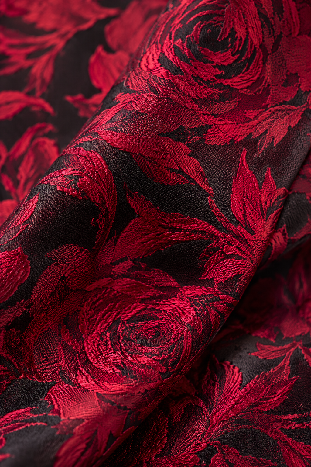 Red & Black Floral Jacquard Slim Fit 2 Piece Suit | Wedding & Prom | Twisted Tailor's "Ersat"
