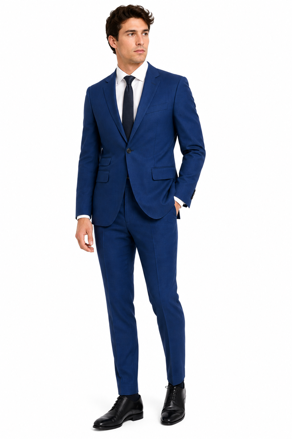 Royal Blue 2 Piece Lounge Suit | Wool Blend Formal Suit