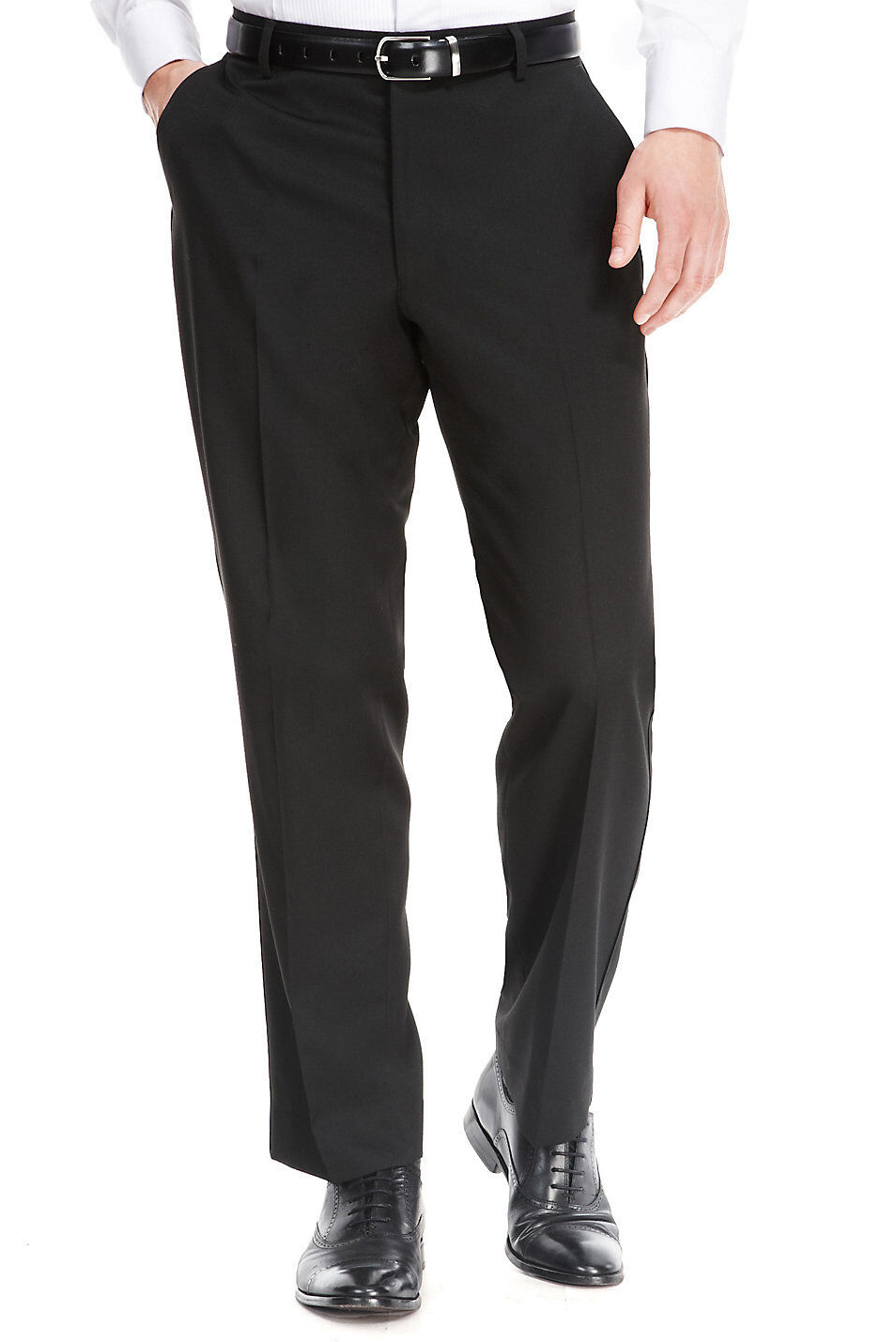 Black Dinner Trousers with Satin Side Band