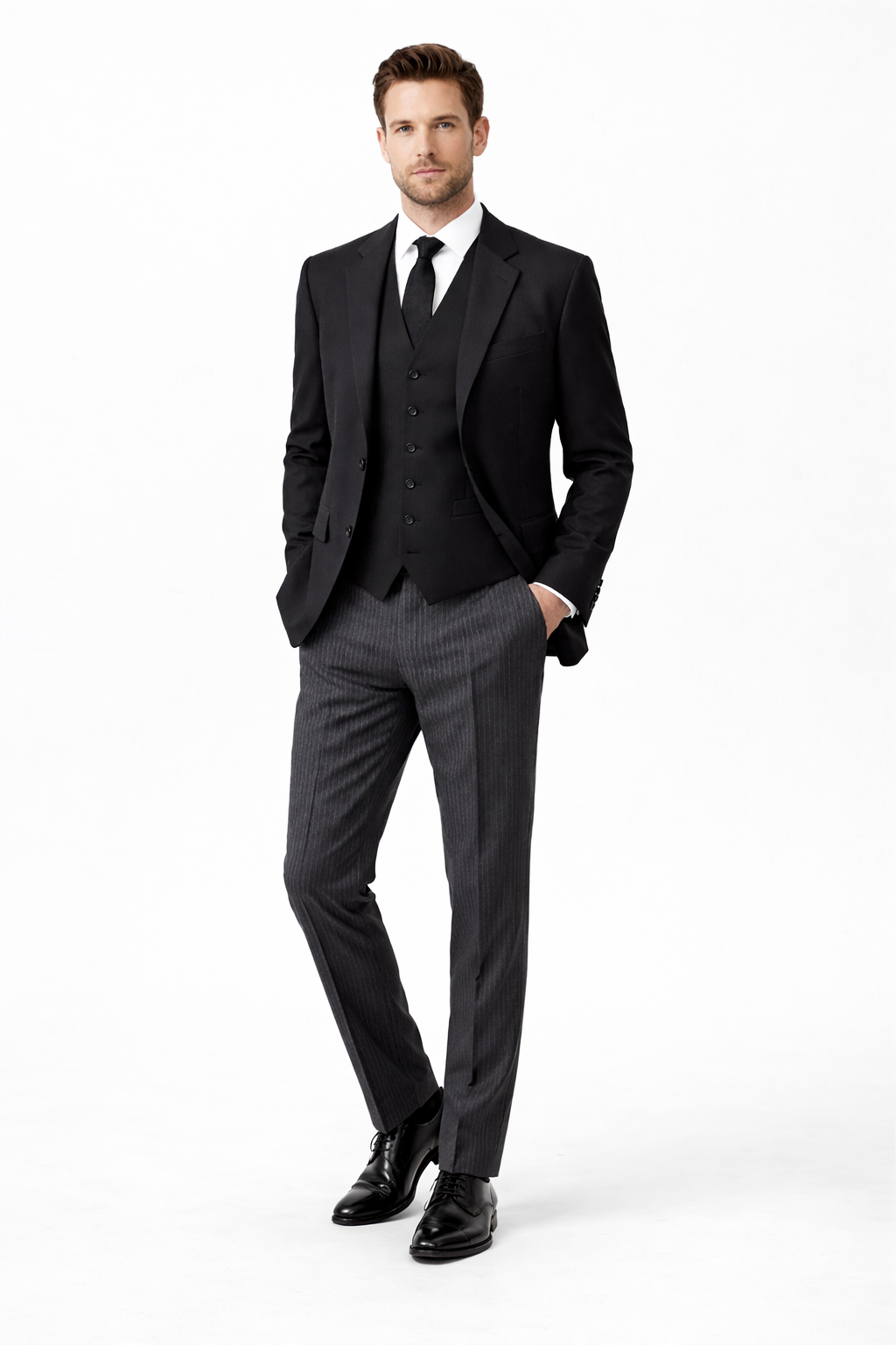 Black Herringbone Wool Jacket | Masonic, Masons, Freemason, Funeral Directors