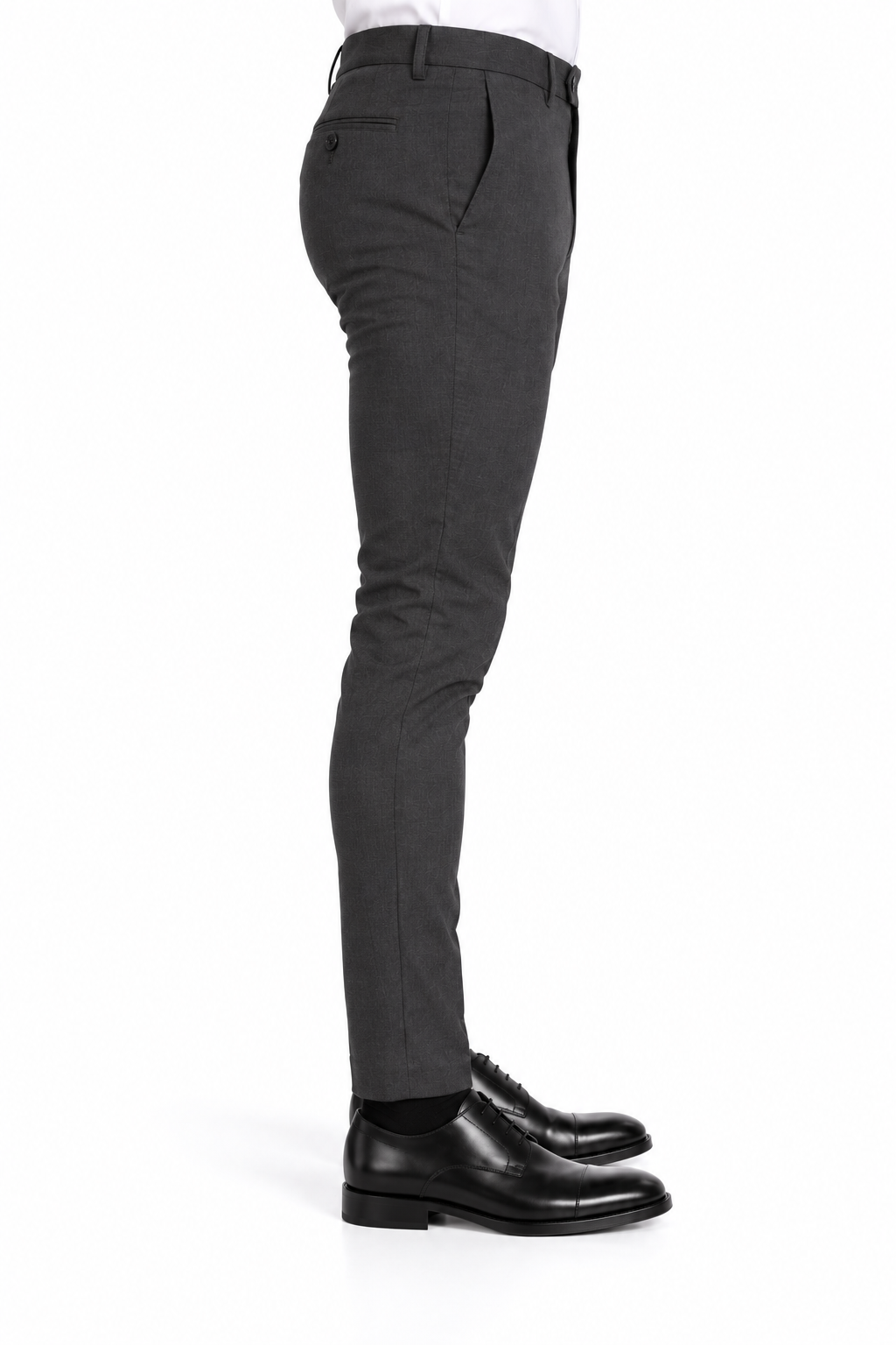 Charcoal Grey Spray-on Skinny Trousers | Slim Fit Pants