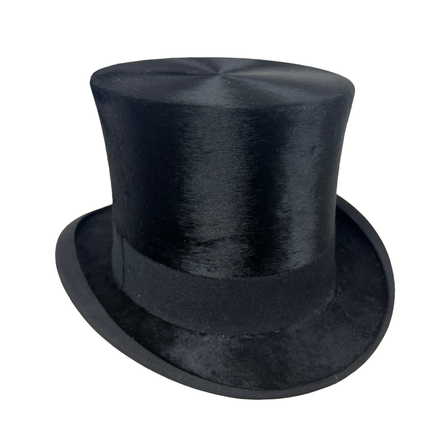 Black Genuine Plush Silk Antique Top Hat 7 1/8 - Medium | Lincoln Bennett & Co.