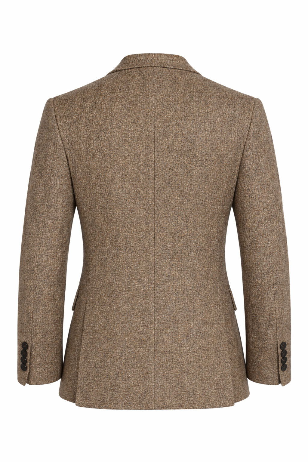 Beige Donegal Biscuit Tweed Jacket | Wool & Cotton Blend Blazer