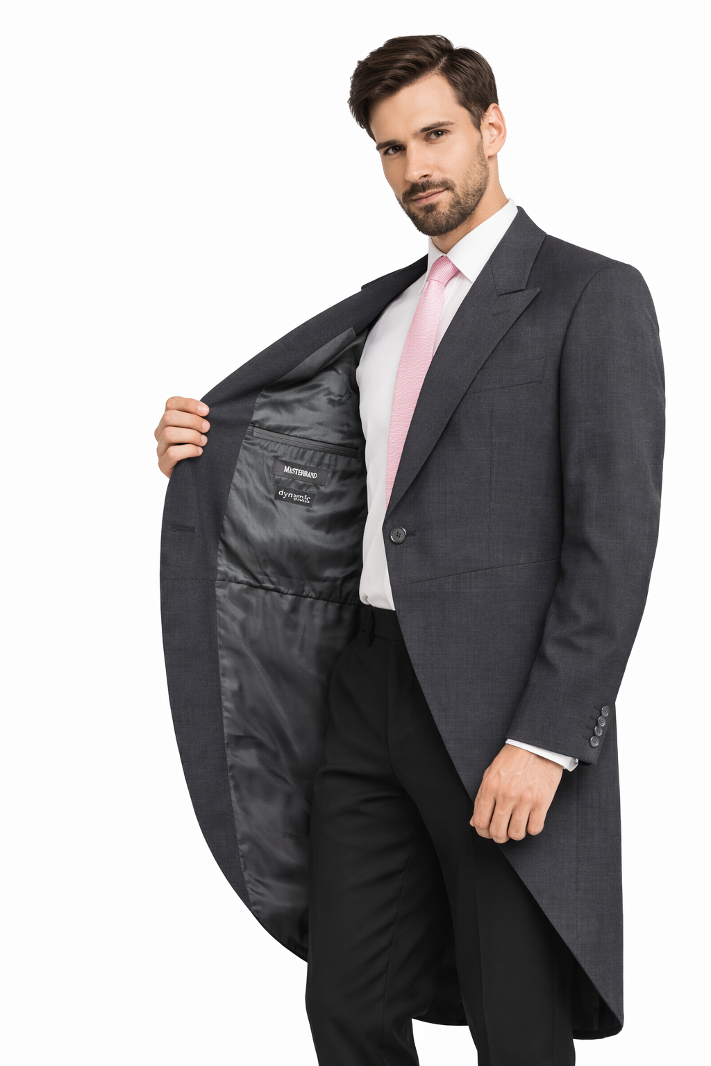 Charcoal Grey Lightweight Tailcoat Jacket | Wool Blended Tail Jacket