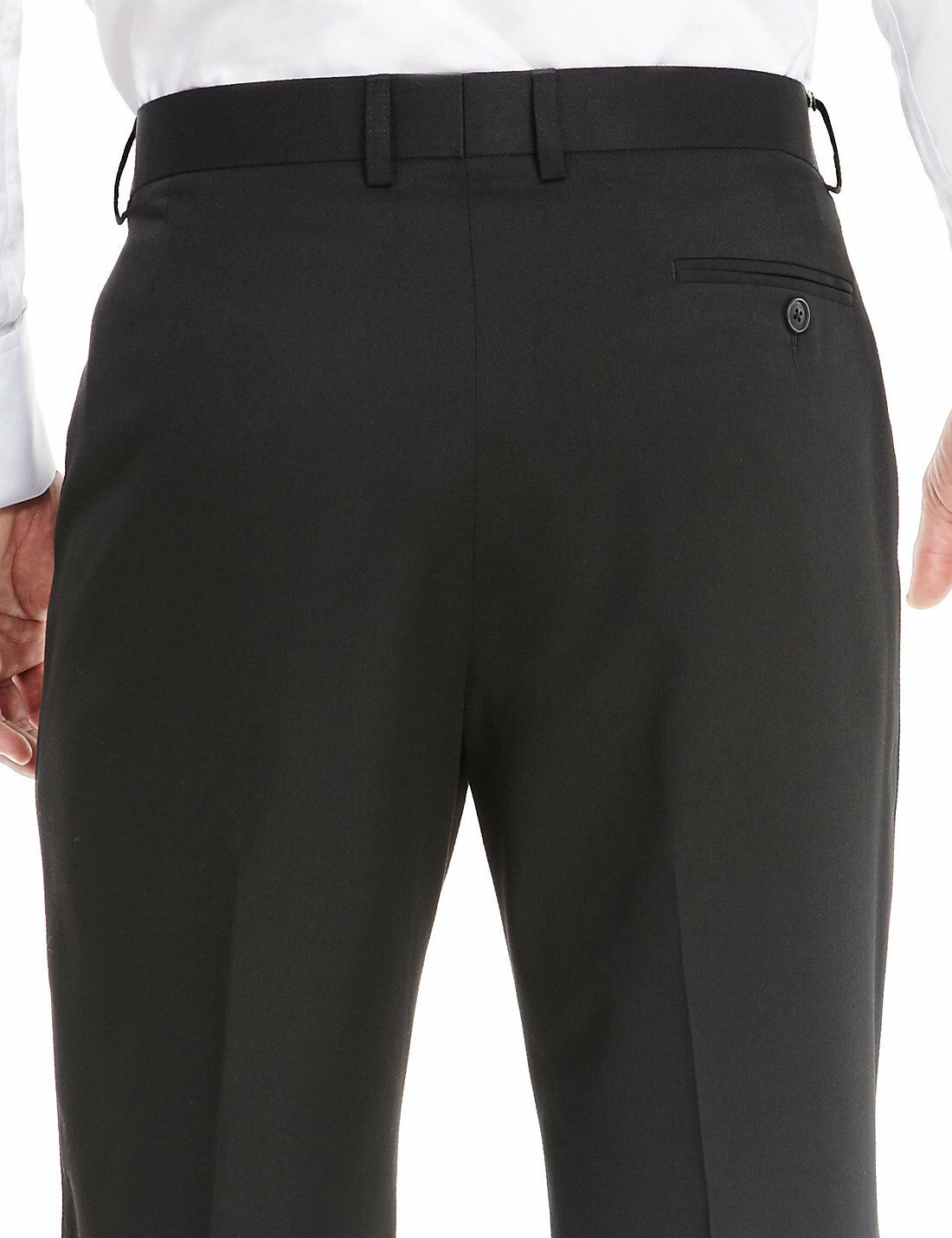 Black Dinner Dress Trousers with Satin Side Band - Brand New