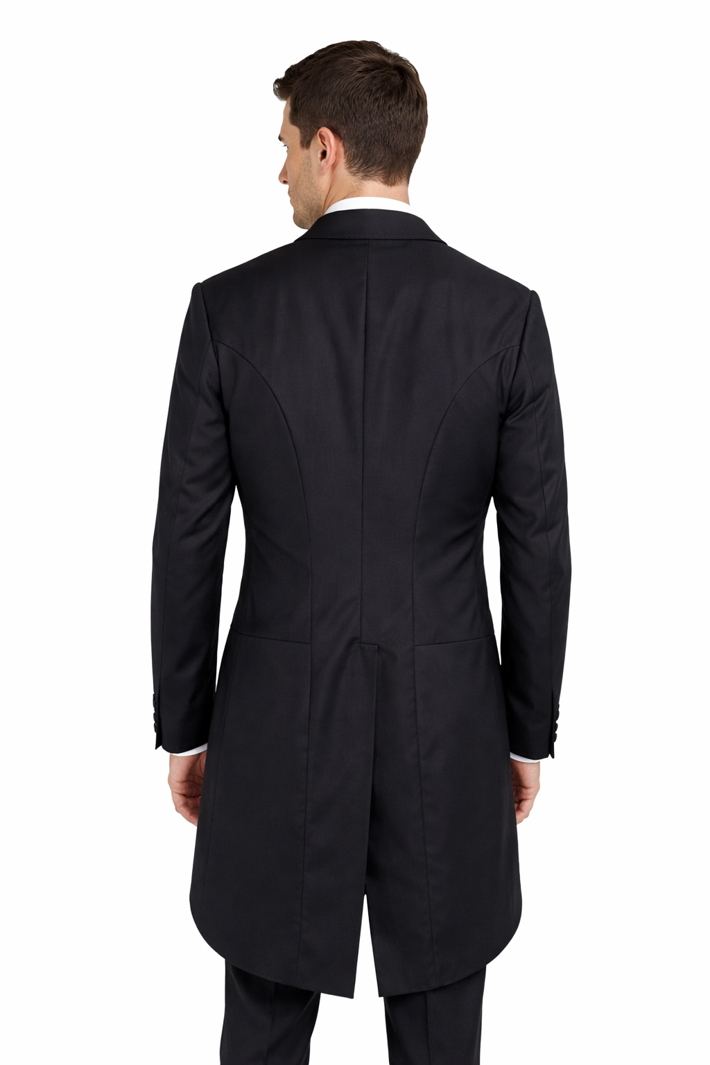 Ben Sherman Black Tailcoat Jacket | 100% Wool Lightweight Slim Fit Jacket
