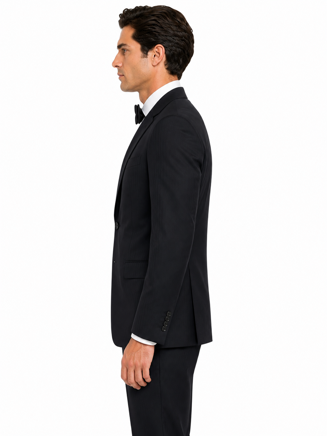Black Stripe 2 Piece Dinner Suit | 100% Pure Wool | Torre Uomo | Brand New