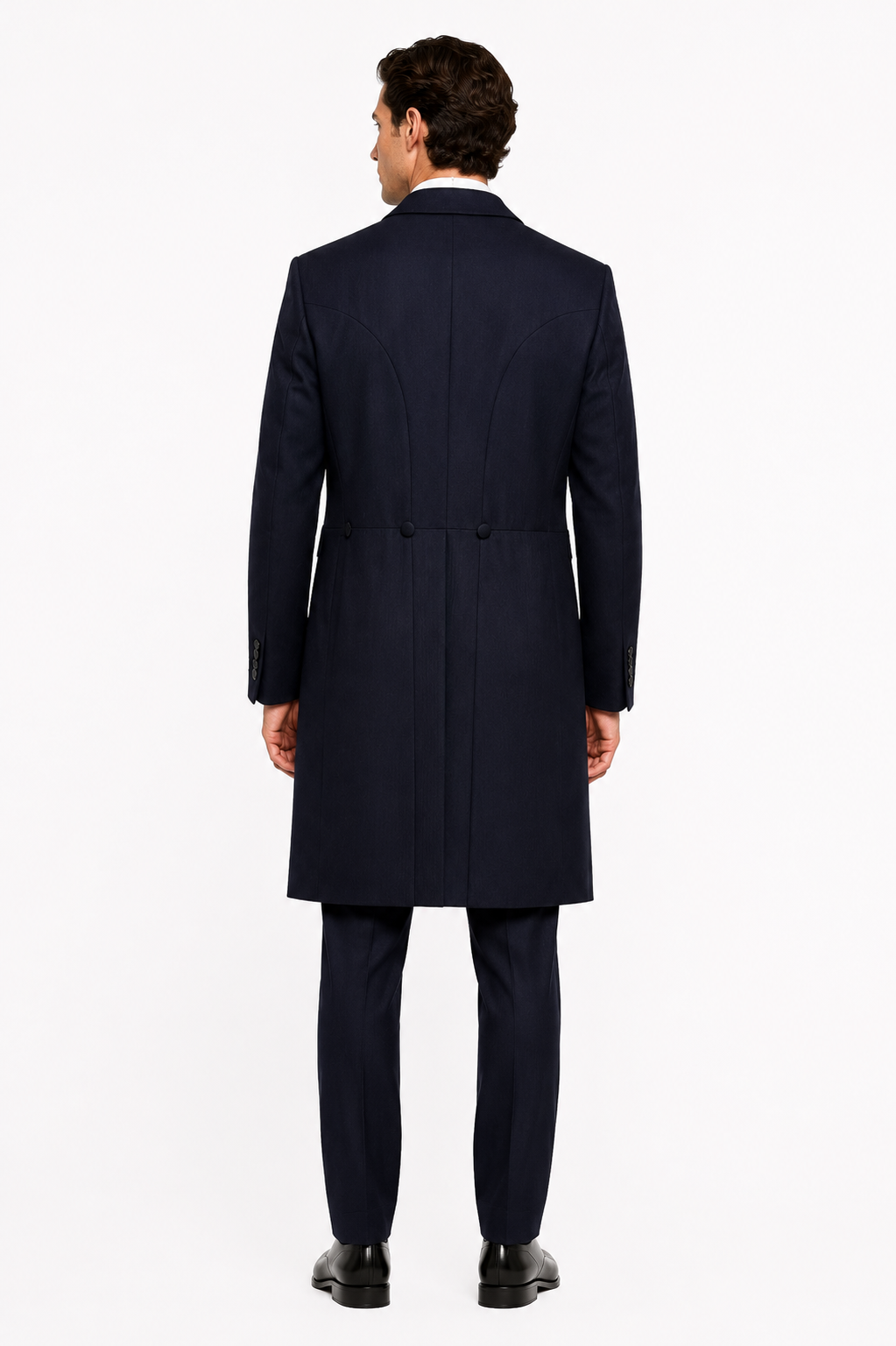 Navy Blue Frockcoat Jacket | 100% Pure Wool | Pre-Loved "Ex-Hire"